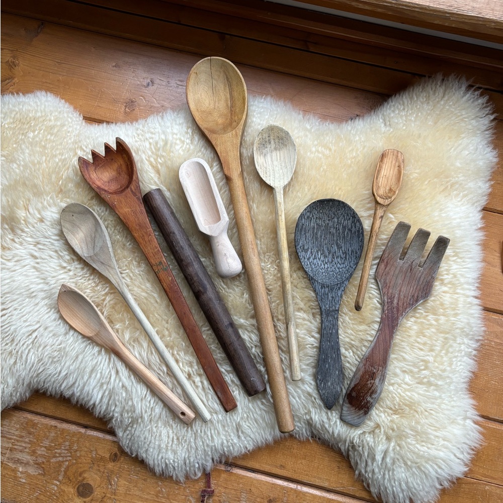 Vintage Rustic Wooden Spoons